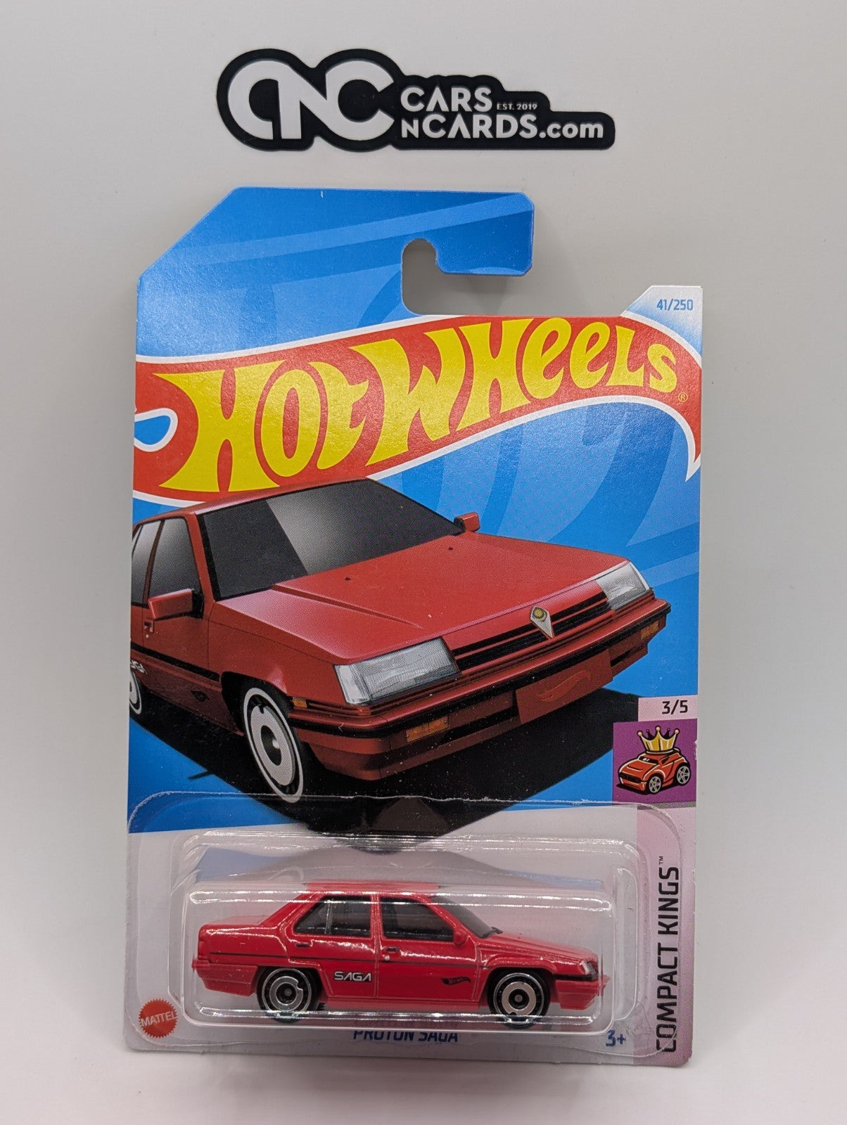 2024 Hot Wheels Compact Kings 3/5 Proton Saga Red 41/250
