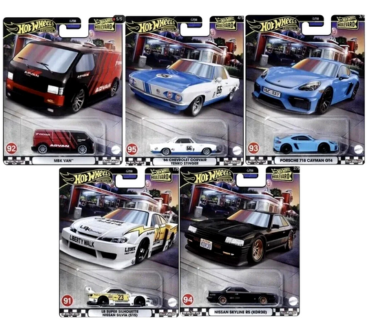 2024 Hot Wheels 1:64 Premium Boulevard 91 - 95 Full Set of 5 Cars