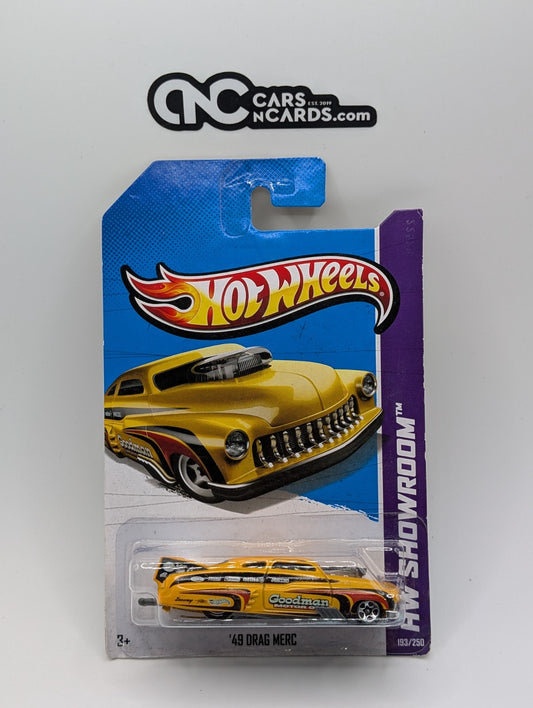 2013 Hot Wheels HW Showroom '49 Drag Merc Yellow 193/250 (Soft Corners)