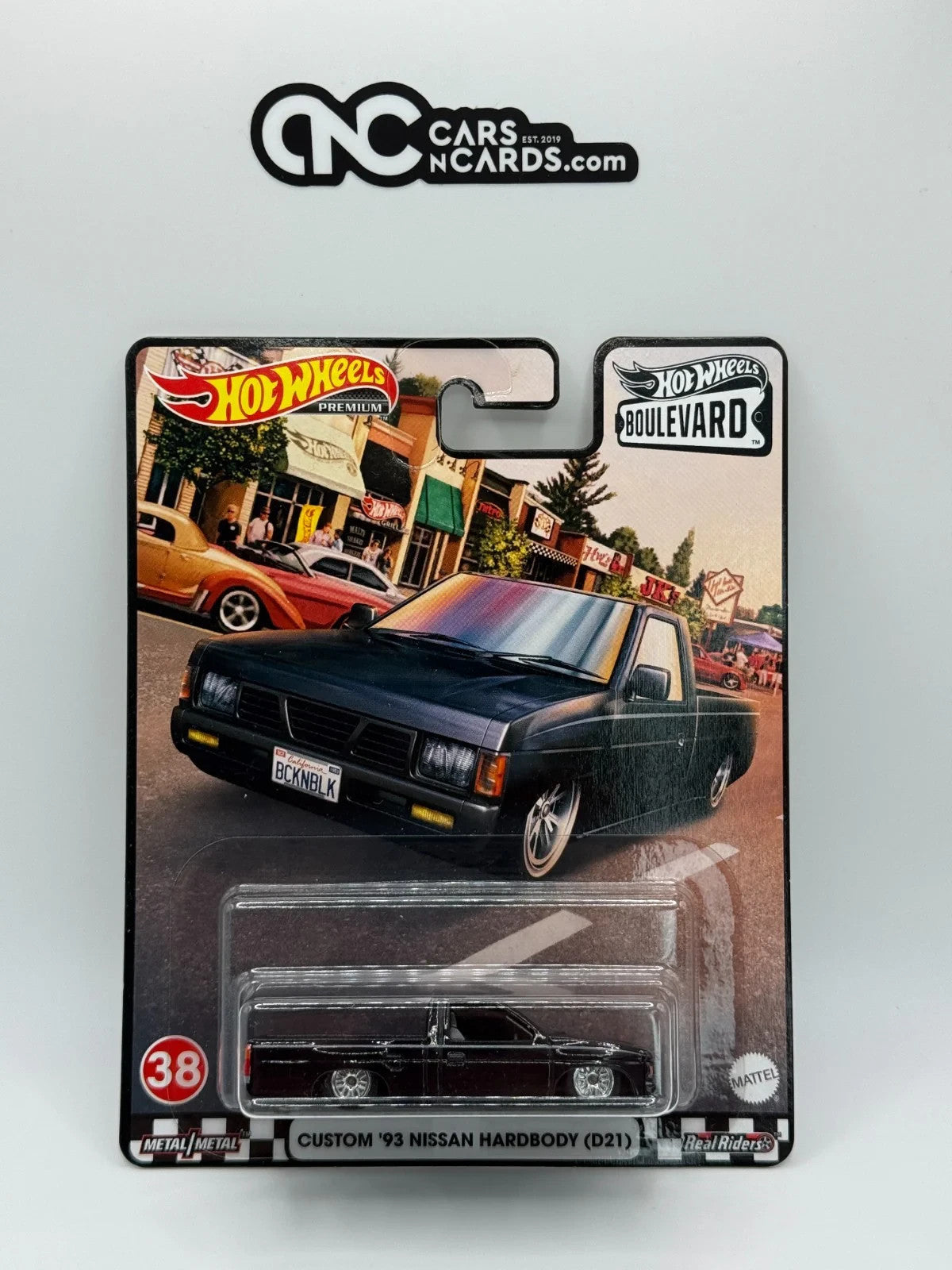 2021 Hot Wheels Premium Boulevard #38 Custom '93 Nissan Hardbody D21 W/Protector