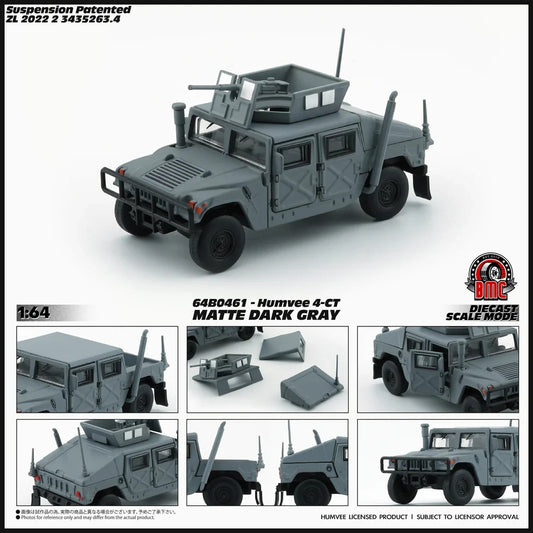 BM Creations 1:64 Humvee CT-4 Matte Dark Grey 64B0461