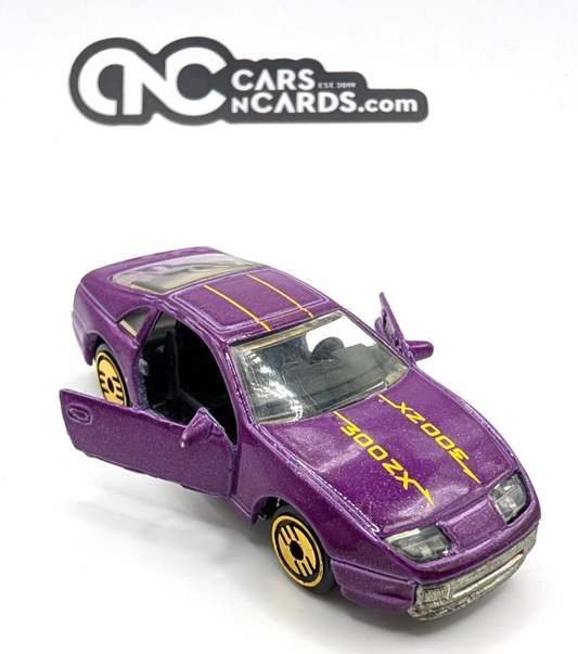 1994 Hot Wheels Nissan Custom Z Purple Opening Doors Gold UH LOOSE