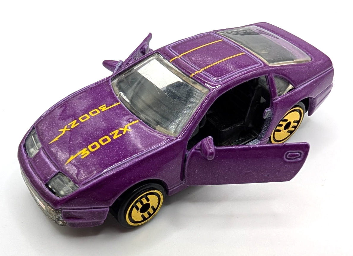 1994 Hot Wheels Nissan Custom Z Purple Opening Doors Gold UH LOOSE