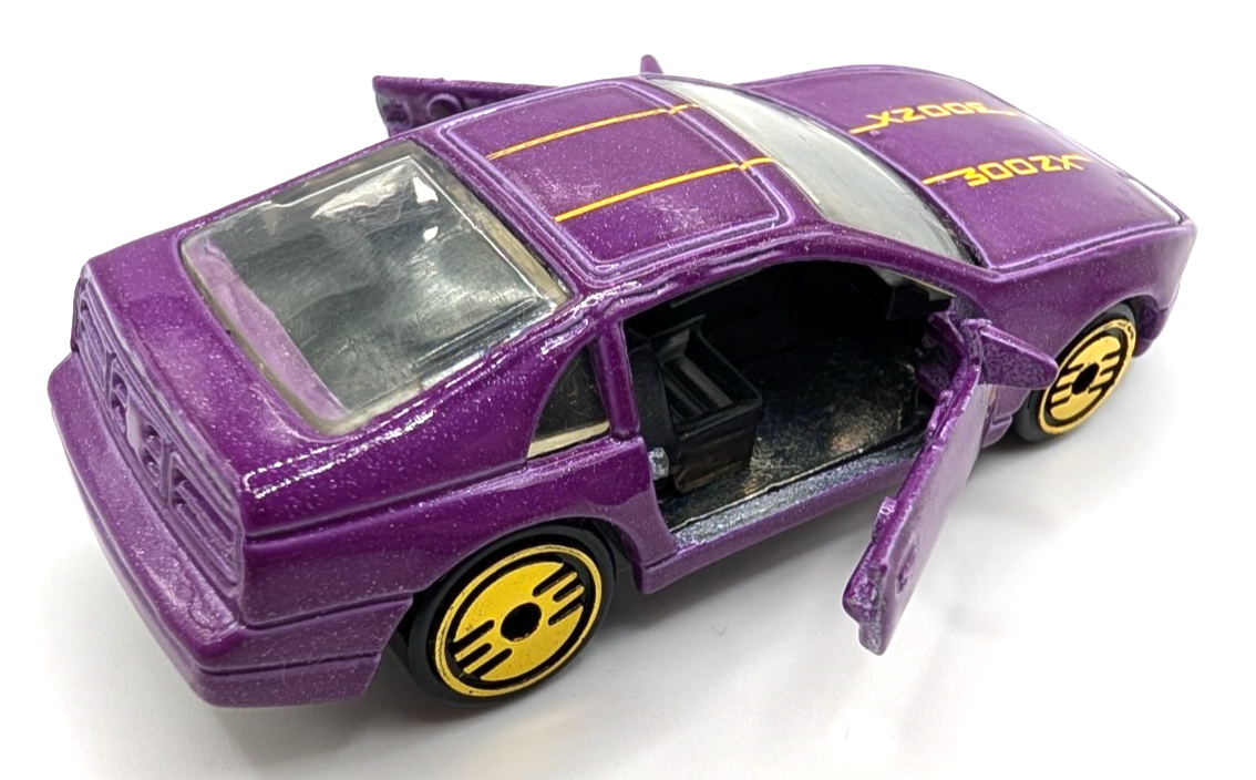 1994 Hot Wheels Nissan Custom Z Purple Opening Doors Gold UH LOOSE
