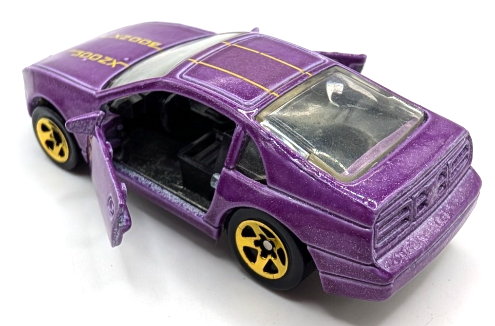 1994 Hot Wheels Nissan Custom Z Purple Opening Doors Gold 5SP LOOSE