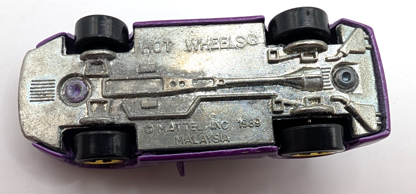 1994 Hot Wheels Nissan Custom Z Purple Opening Doors Gold 5SP LOOSE