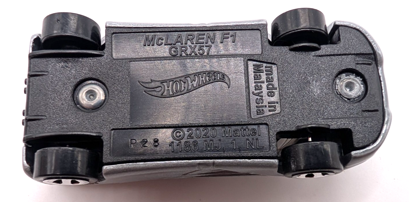 2021 Hot Wheels HW Exotics McLaren F1 Silver LOOSE