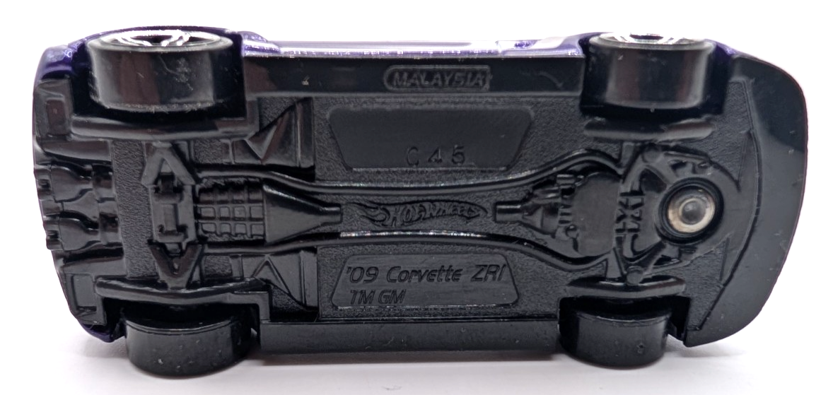 2010 Hot Wheels Mystery Cars '09 Corvette ZR1 Purple LOOSE