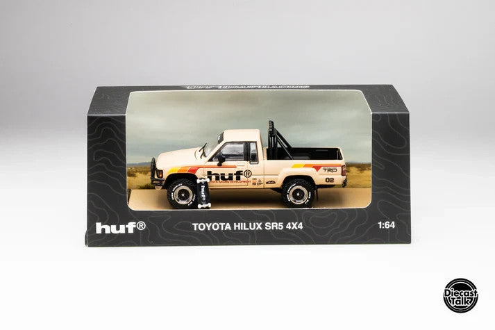 HUF x DiecastTalk 1/64 Toyota Hilux SR5 4x4 w/ Skateboard