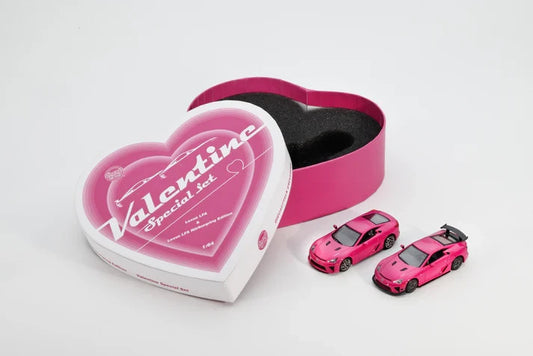 DiecastTalk Exclusive GCD 1:64 Lexus LFA Valentine's Day Special Set