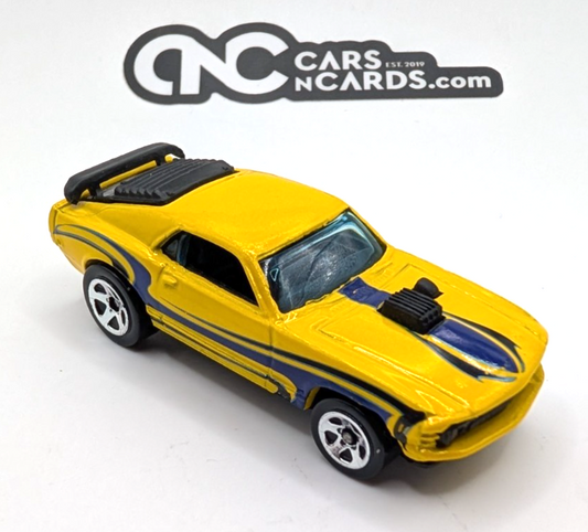 2008 Hot Wheels Mystery Cars Mustang Mach 1 Yellow LOOSE