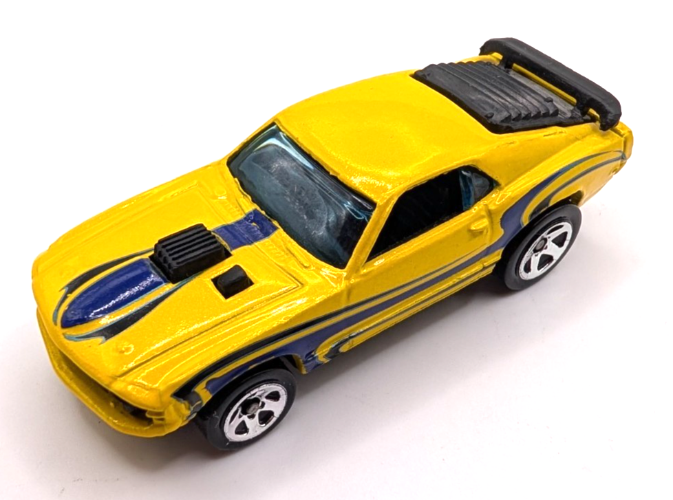 2008 Hot Wheels Mystery Cars Mustang Mach 1 Yellow LOOSE