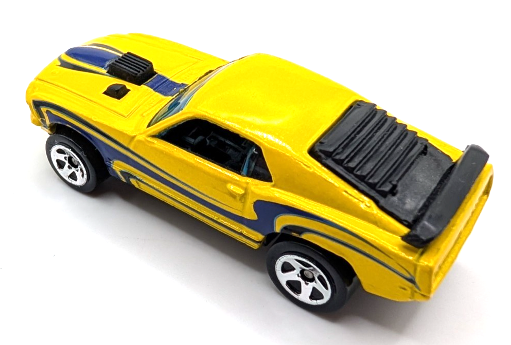 2008 Hot Wheels Mystery Cars Mustang Mach 1 Yellow LOOSE