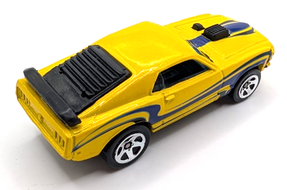 2008 Hot Wheels Mystery Cars Mustang Mach 1 Yellow LOOSE