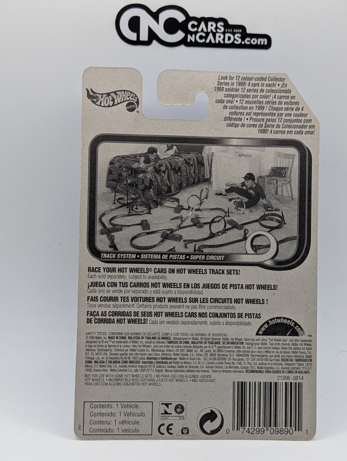 1999 Hot Wheels Game Over 2/4 Shadow Jet Yellow 21306 (Soft Corners)