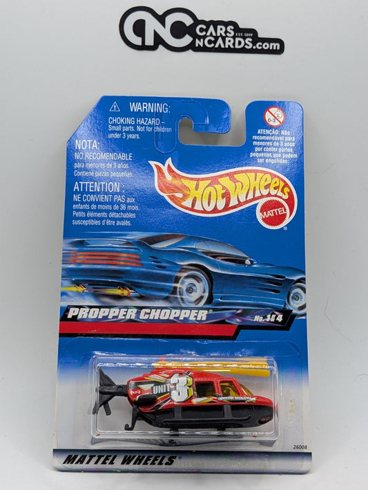 2000 Hot Wheels Seein' 3-D Series 1/4 Propper Chopper Red 26008 (Soft Corners)