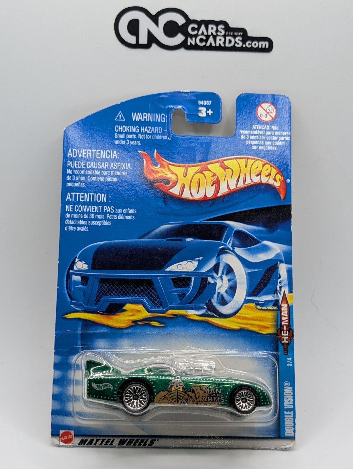 2002 Hot Wheels MOTU 3/4 Double Vision (Soft Corners)