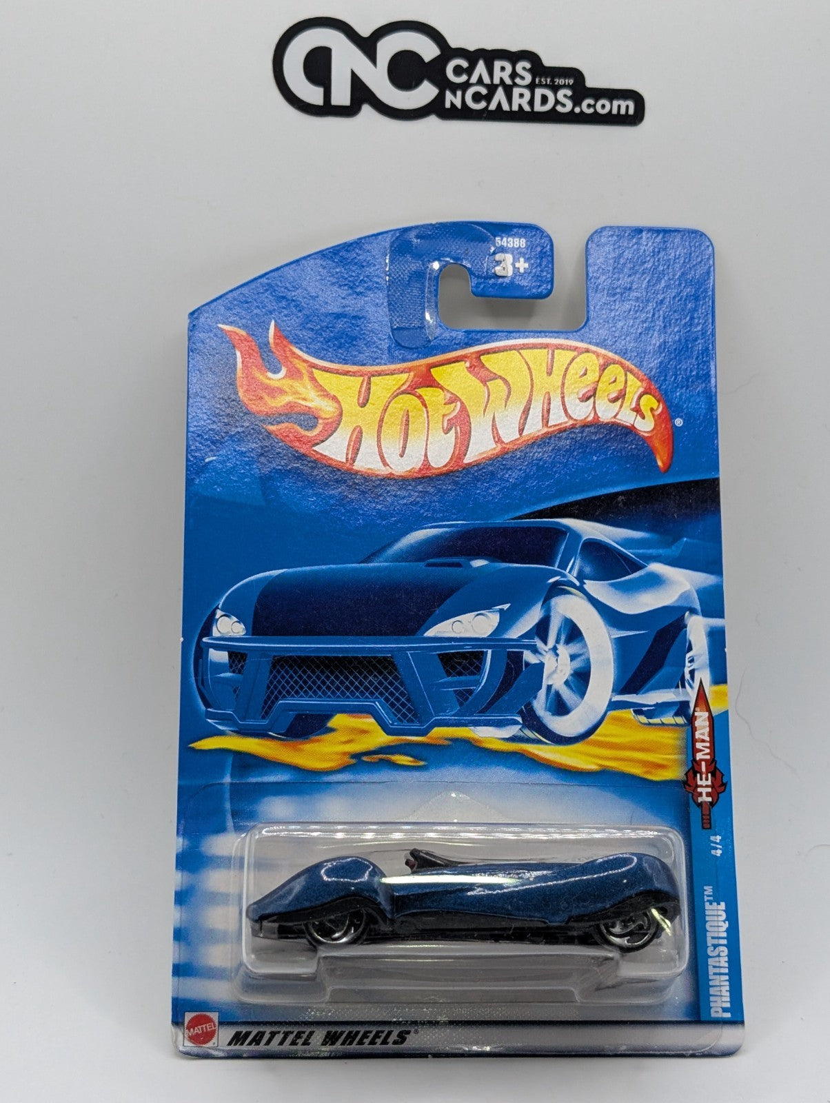 2002 Hot Wheels MOTU 4/4 Phantastique Blue (Soft Corners)