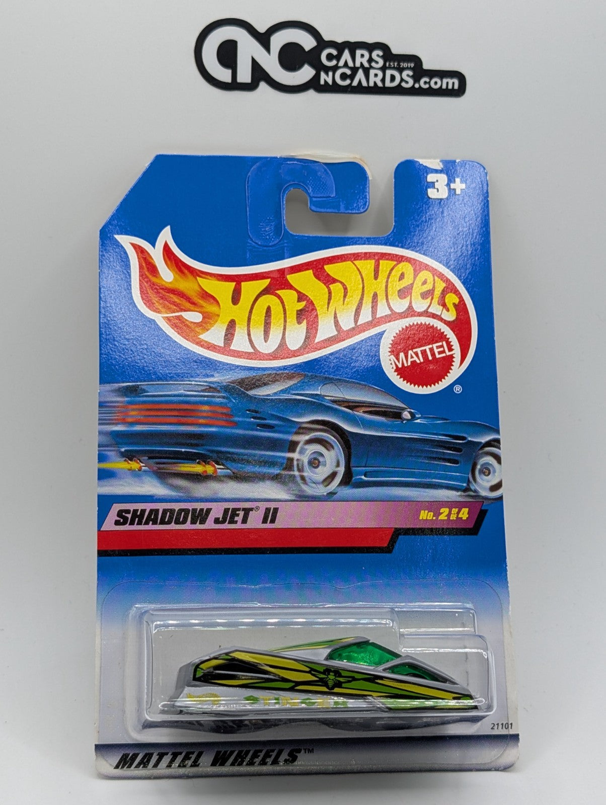 1999 Hot Wheels Buggin' Out 2/4 Shadow Jet II 21101 (Card Damage)