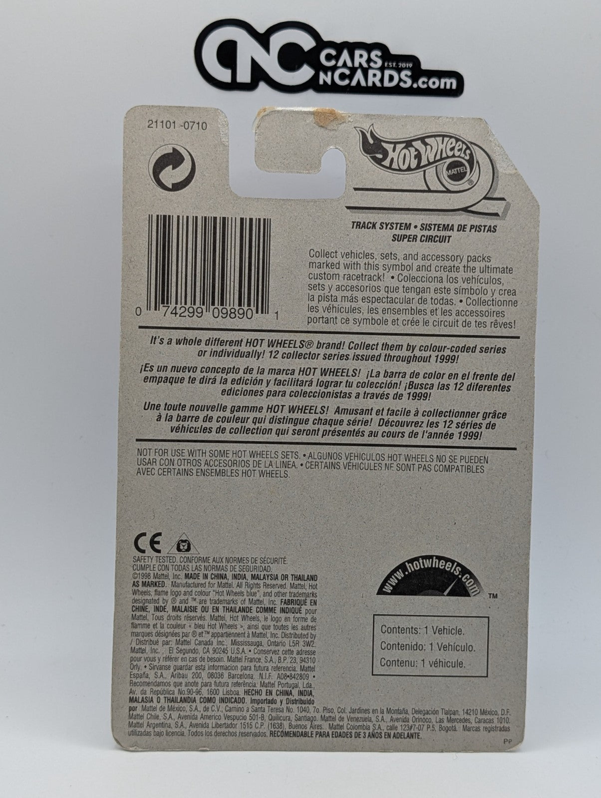 1999 Hot Wheels Buggin' Out 2/4 Shadow Jet II 21101 (Card Damage)