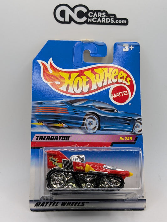 1999 Hot Wheels Buggin' Out 1/4 Treadator Red 21100 (Card Damage)