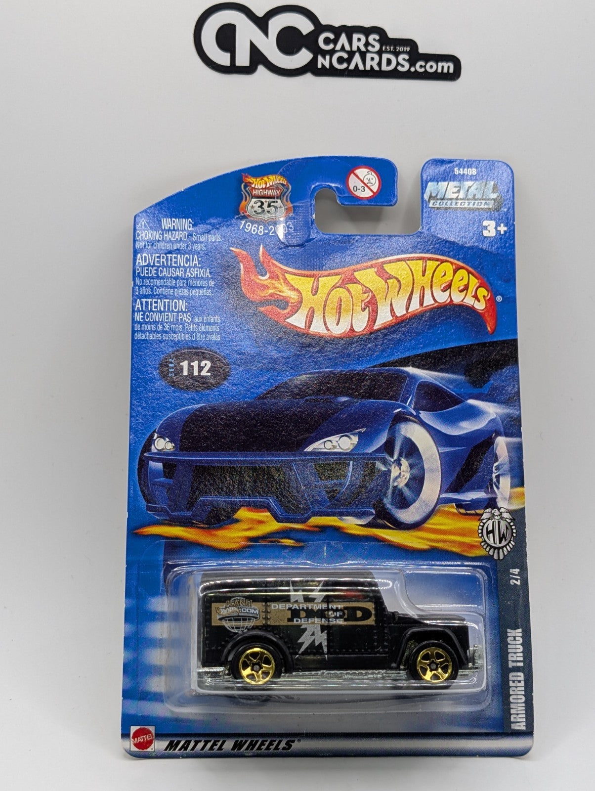 2002 Hot Wheels Fed Fleet 2/4 Armored Truck (Soft Corners)