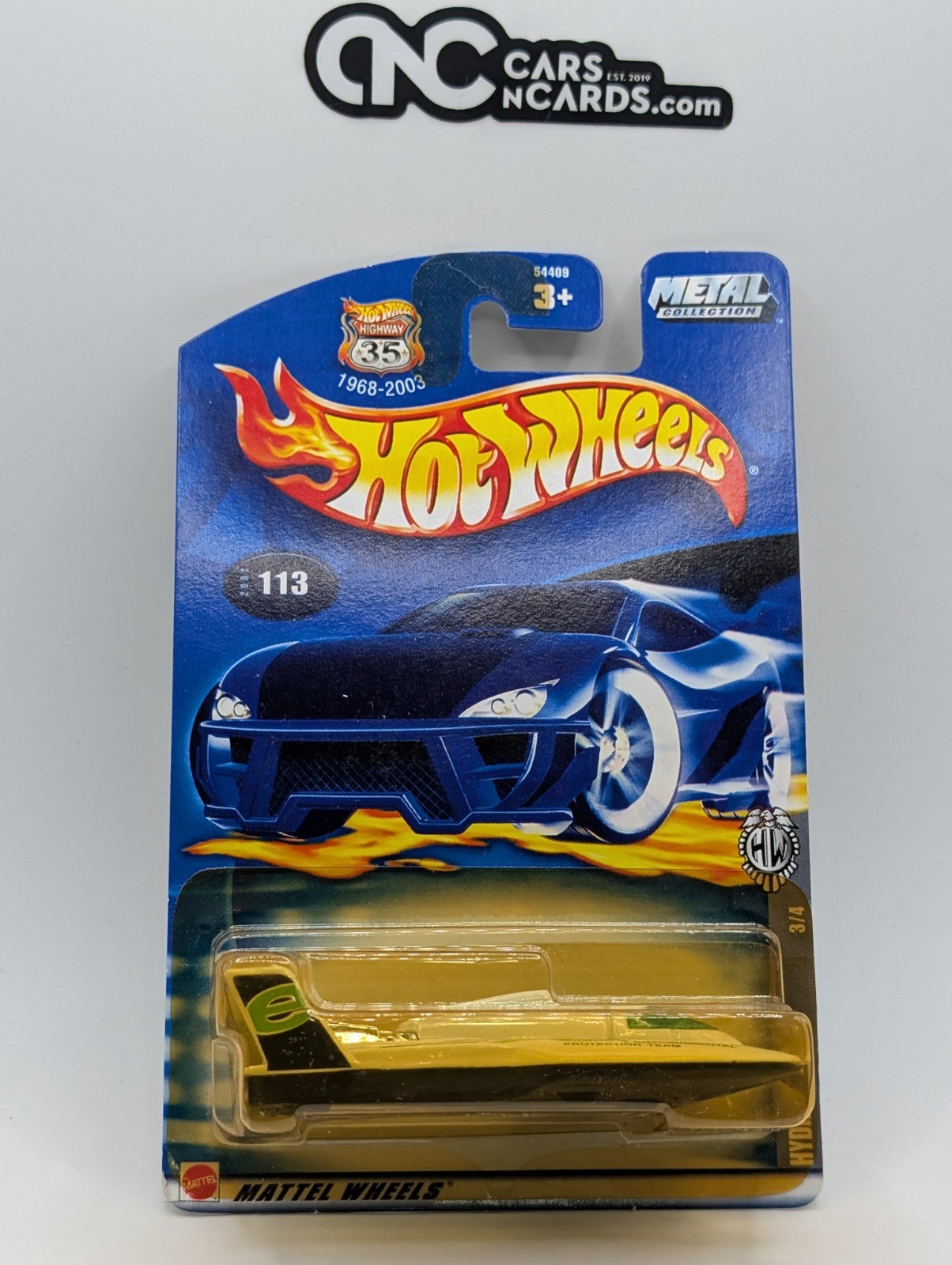 2002 Hot Wheels Fed Fleet 3/4 Hydrojet (Yellow Blister)