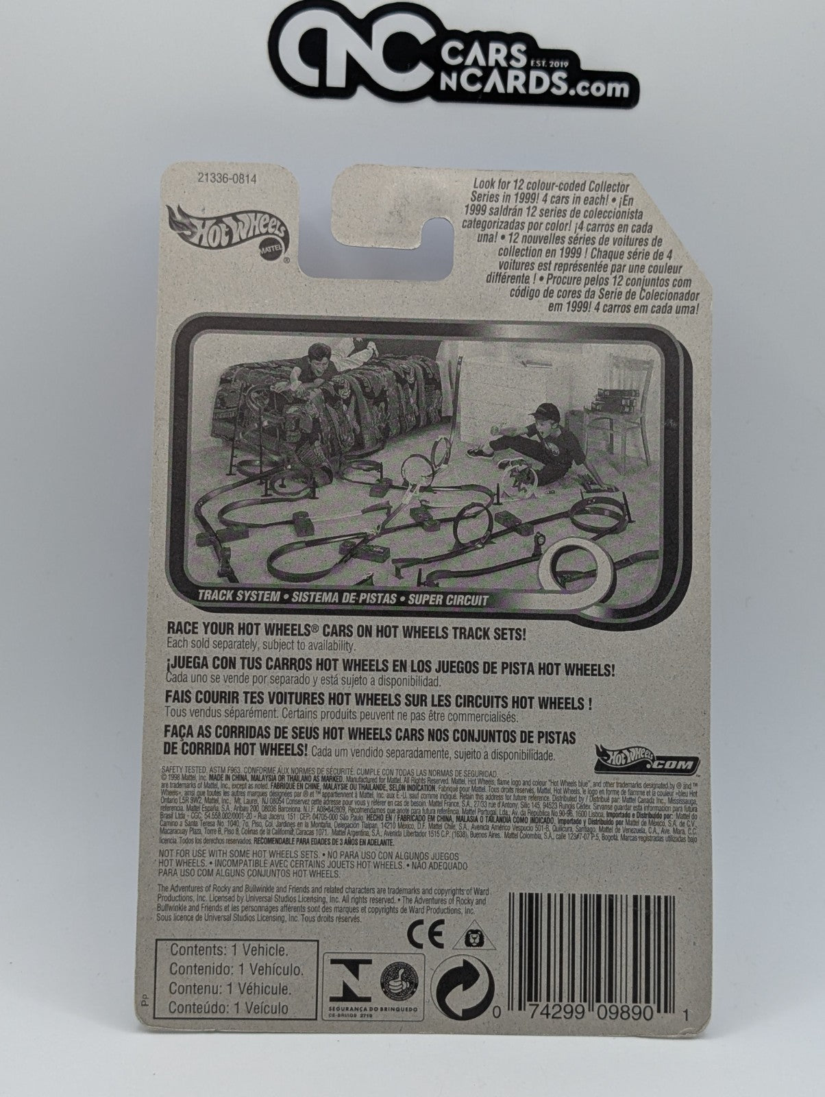 1999 Hot Wheels Car-Toon Friends 4/4 Lakester 21336 (Soft Corners)
