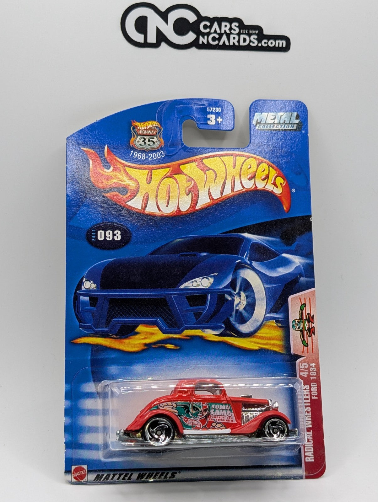 2003 Hot Wheels Radical Wrestlers 4/5 Ford 1934 (Soft Corners)
