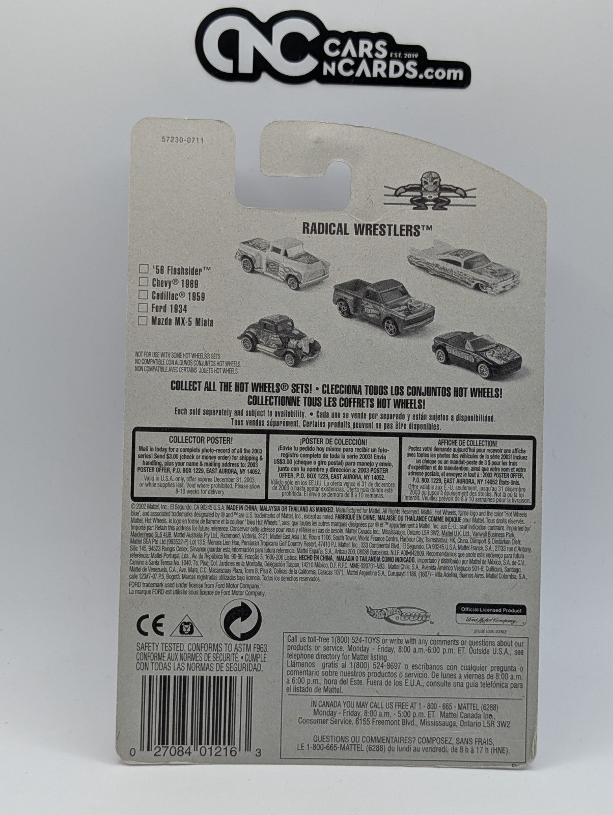 2003 Hot Wheels Radical Wrestlers 4/5 Ford 1934 (Soft Corners)