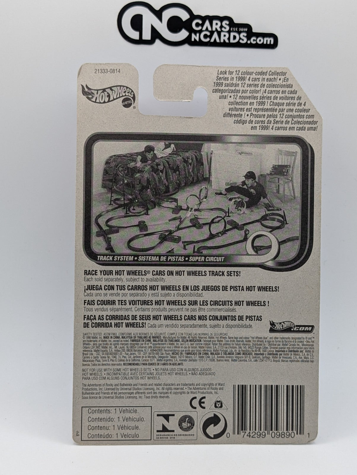 1999 Hot Wheels Car-Toon Friends 1/4 Saltflat Racer 21333 (Soft Corners)