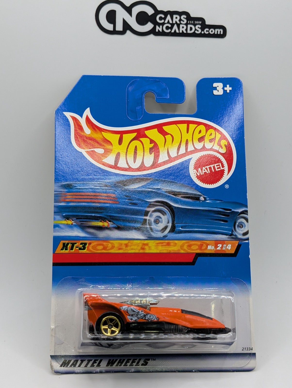 1999 Hot Wheels Car-Toon Friends 2/4 XT-3 Orange 21334 (Card Damage)