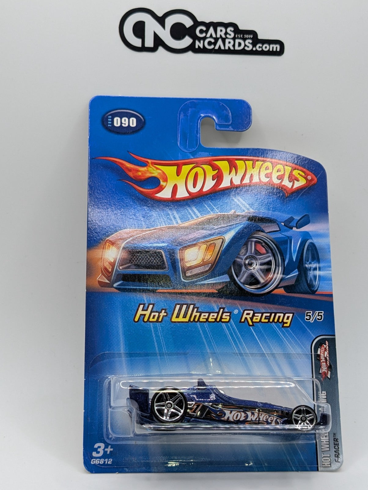 2005 Hot Wheels HW Racing 5/5 F-Racer (Soft Corners)