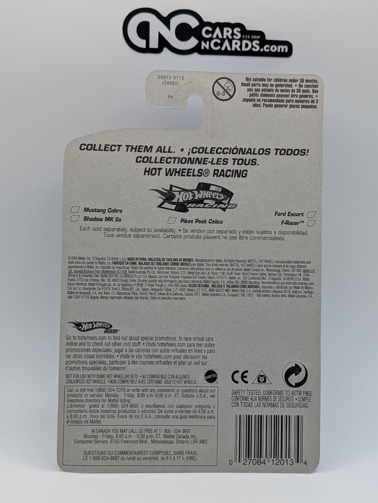 2005 Hot Wheels HW Racing 5/5 F-Racer (Soft Corners)