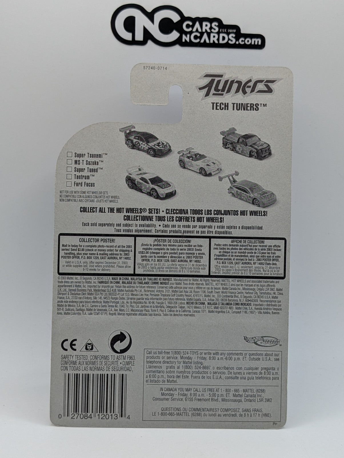 2003 Hot Wheels Tech Tuners 4/5 Tantrum (Soft Corners)