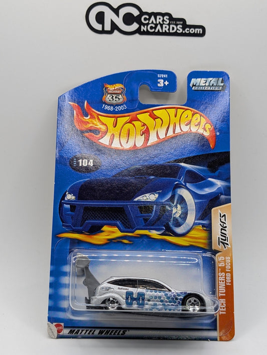 2003 Hot Wheels Tech Tuners 5/5 Ford Focus (Card Damage)