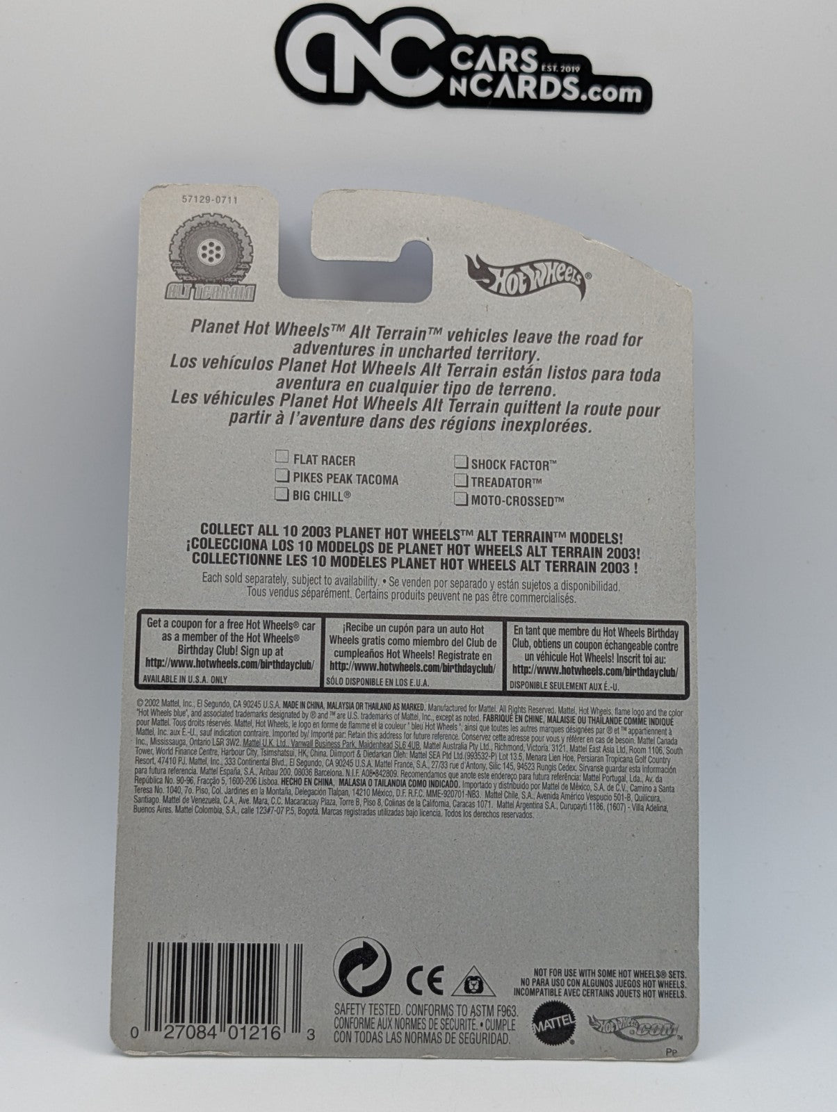 2003 Hot Wheels Alt Terrain 3/10 Big Chill (Soft Corners)