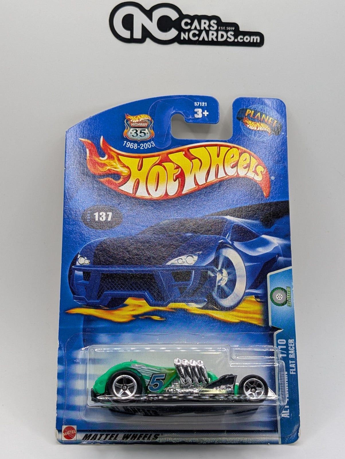 2003 Hot Wheels Alt Terrain 1/10 Flat Racer (Card Damage)