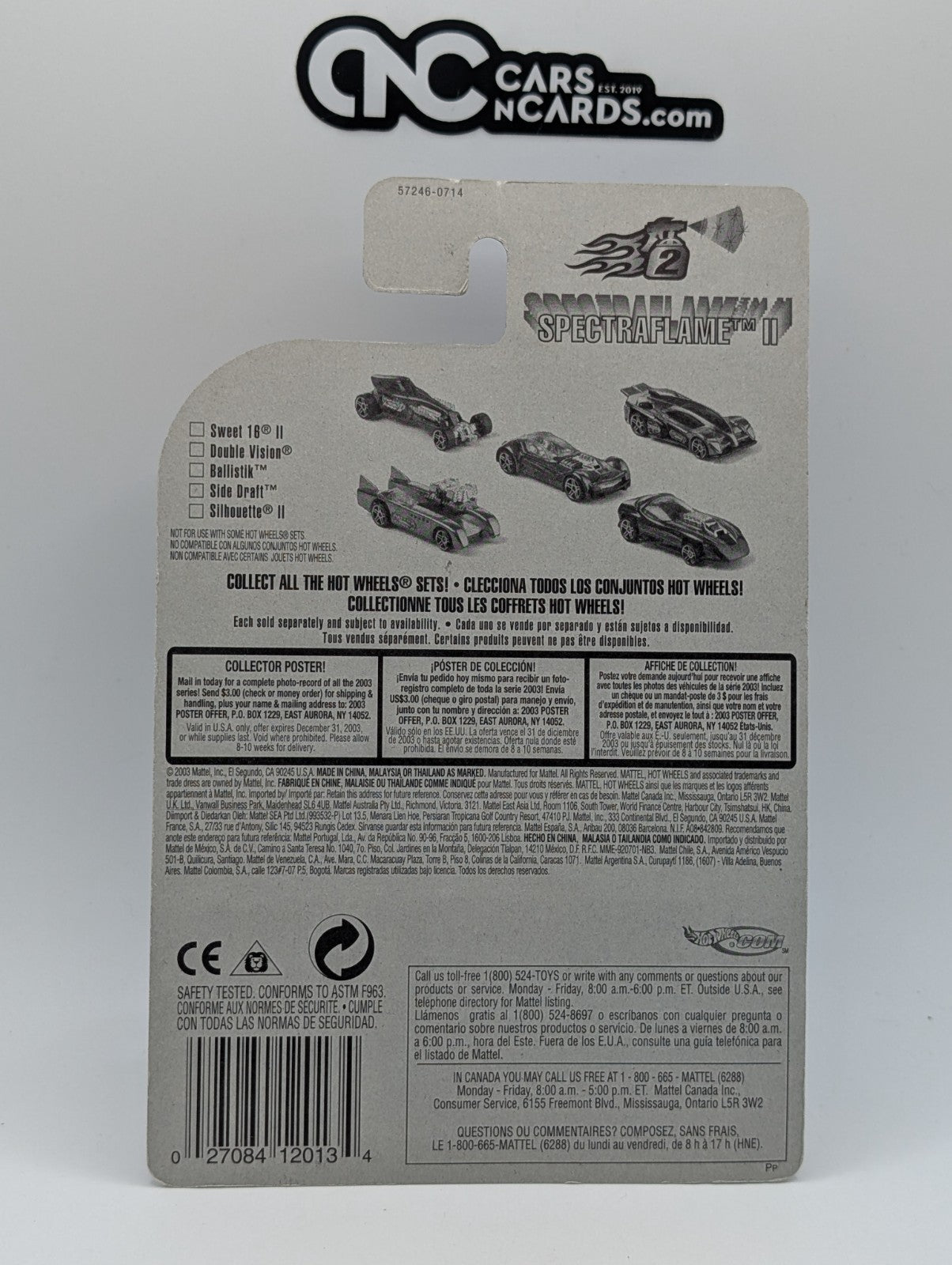 2003 Hot Wheels Spectraflame II Series 5/5 Silhouette II (Soft Corners)