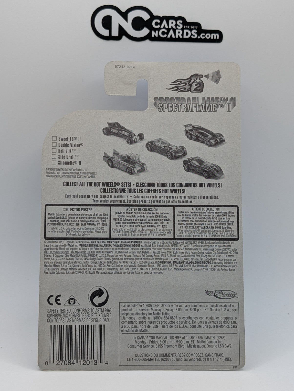 2003 Hot Wheels Spectraflame II Series 1/5 Sweet 16 II (Soft Corners)