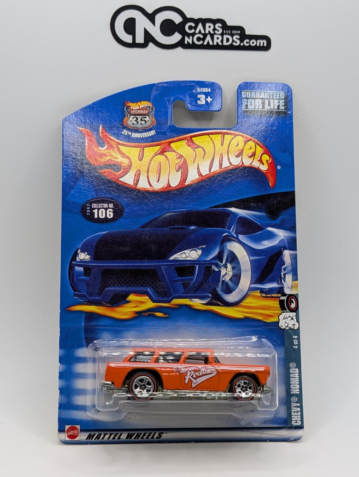 2002 Hot Wheels Red Line Series 4/4 Chevy Nomad Orange (Soft Corners)