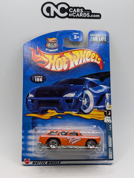 2002 Hot Wheels Red Line Series 4/4 Chevy Nomad Orange (Soft Corners)