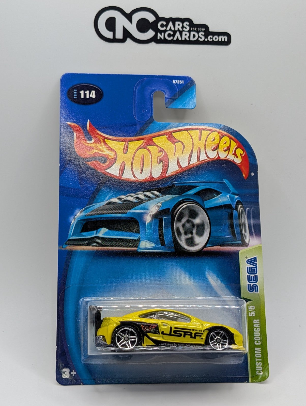 2003 Hot Wheels Sega Game Series 5/5 Custom Cougar (Soft Corners)