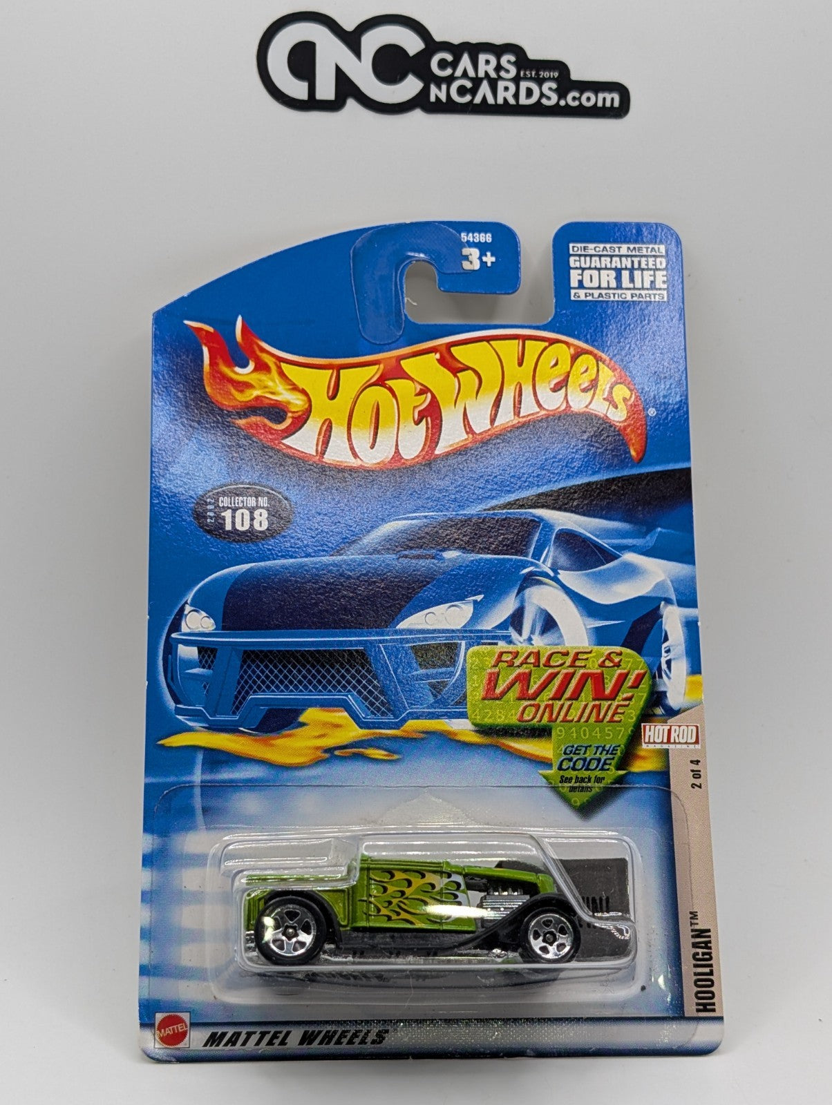 2002 Hot Wheels Hot Rod Magazine 2/4 Hooligan Green (Soft Corners)