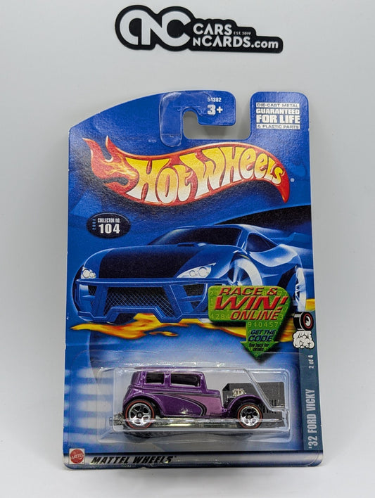 2002 Hot Wheels Red Line Series 2/4 '32 Ford Vicky Purple (Soft Corners)