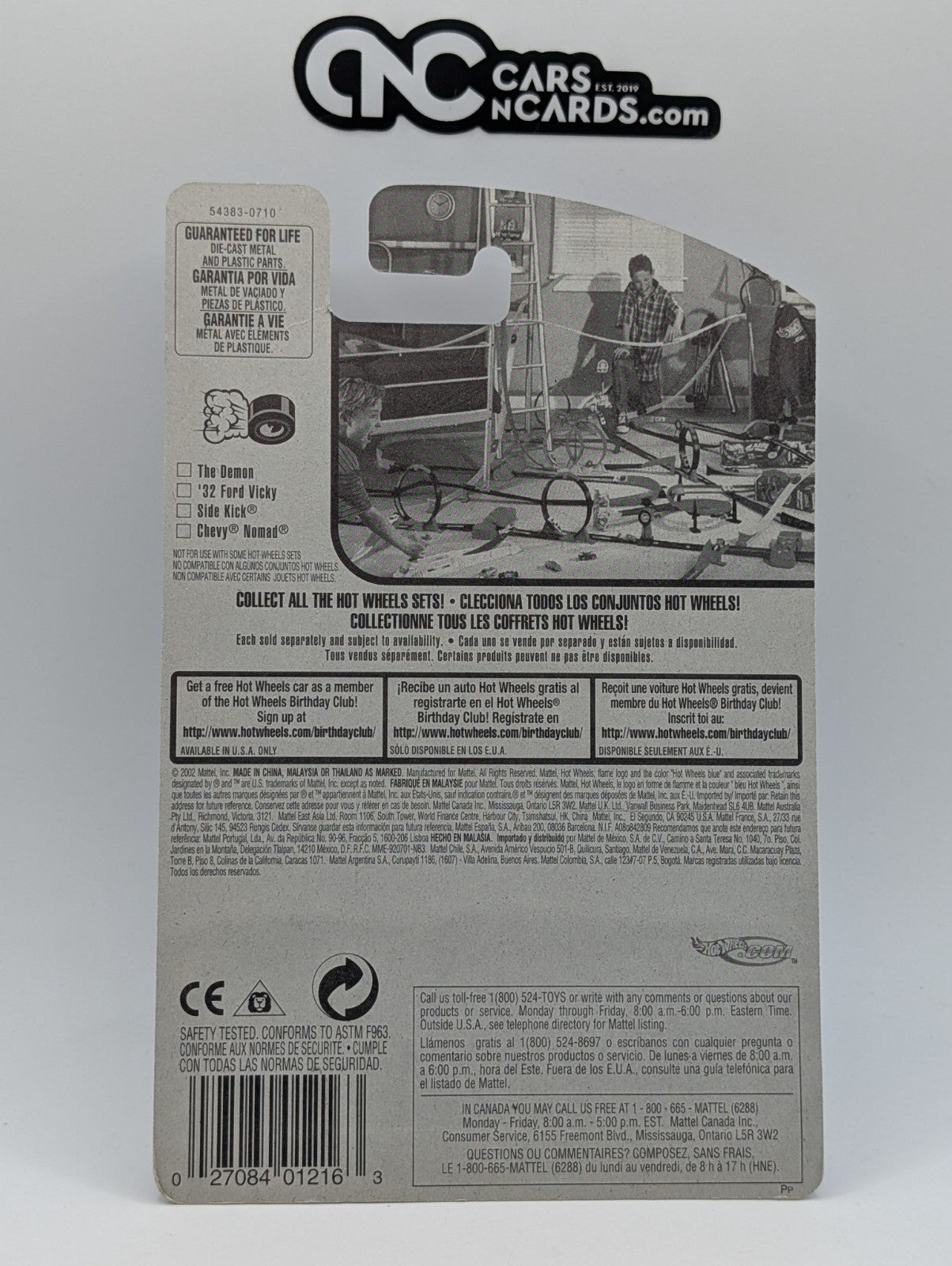 2002 Hot Wheels Red Line Series 3/4 Side Kick Blue (Soft Corners)