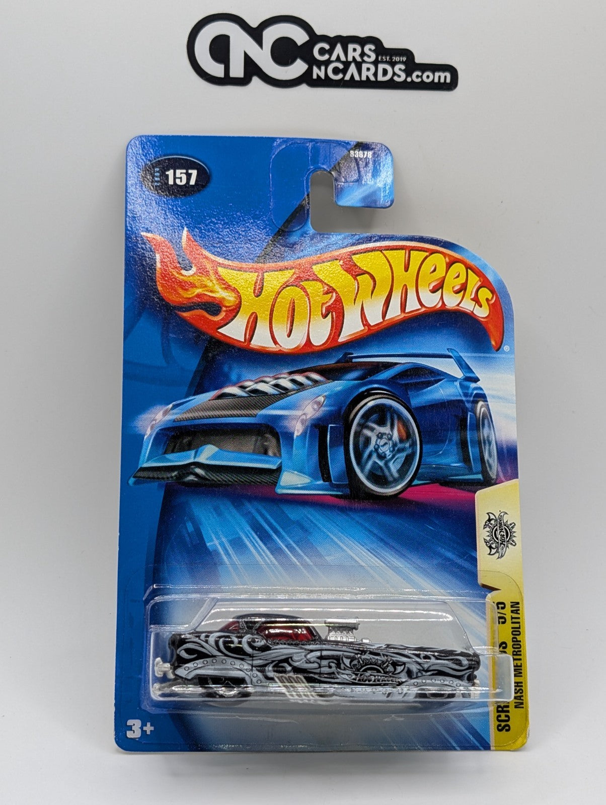 2004 Hot Wheels Scrapheads 5/5 Nash Metropolitan Black (Soft Corners)
