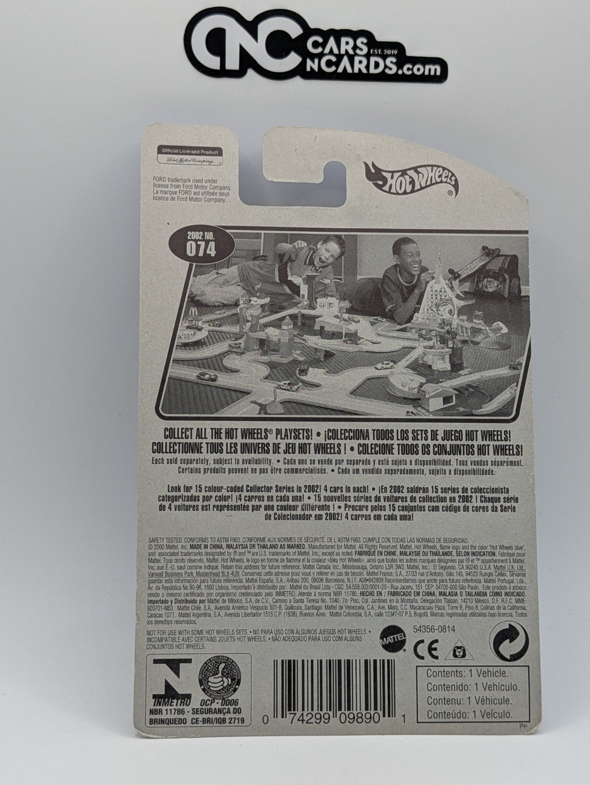 2002 Hot Wheels Trump Cars 4/4 Ford 1933 White (Soft Corners)