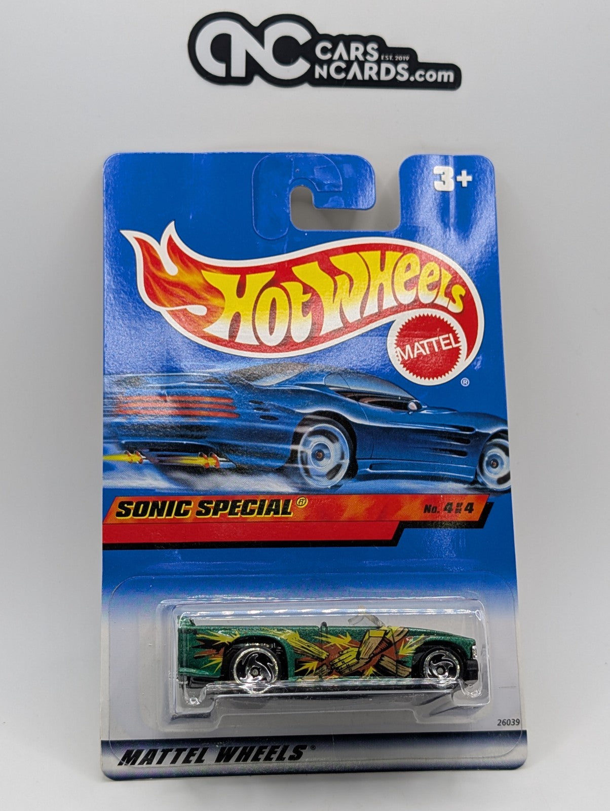 2000 Hot Wheels Kung Fu Force 4/4 Sonic Special Green 26039 (Soft Corners)