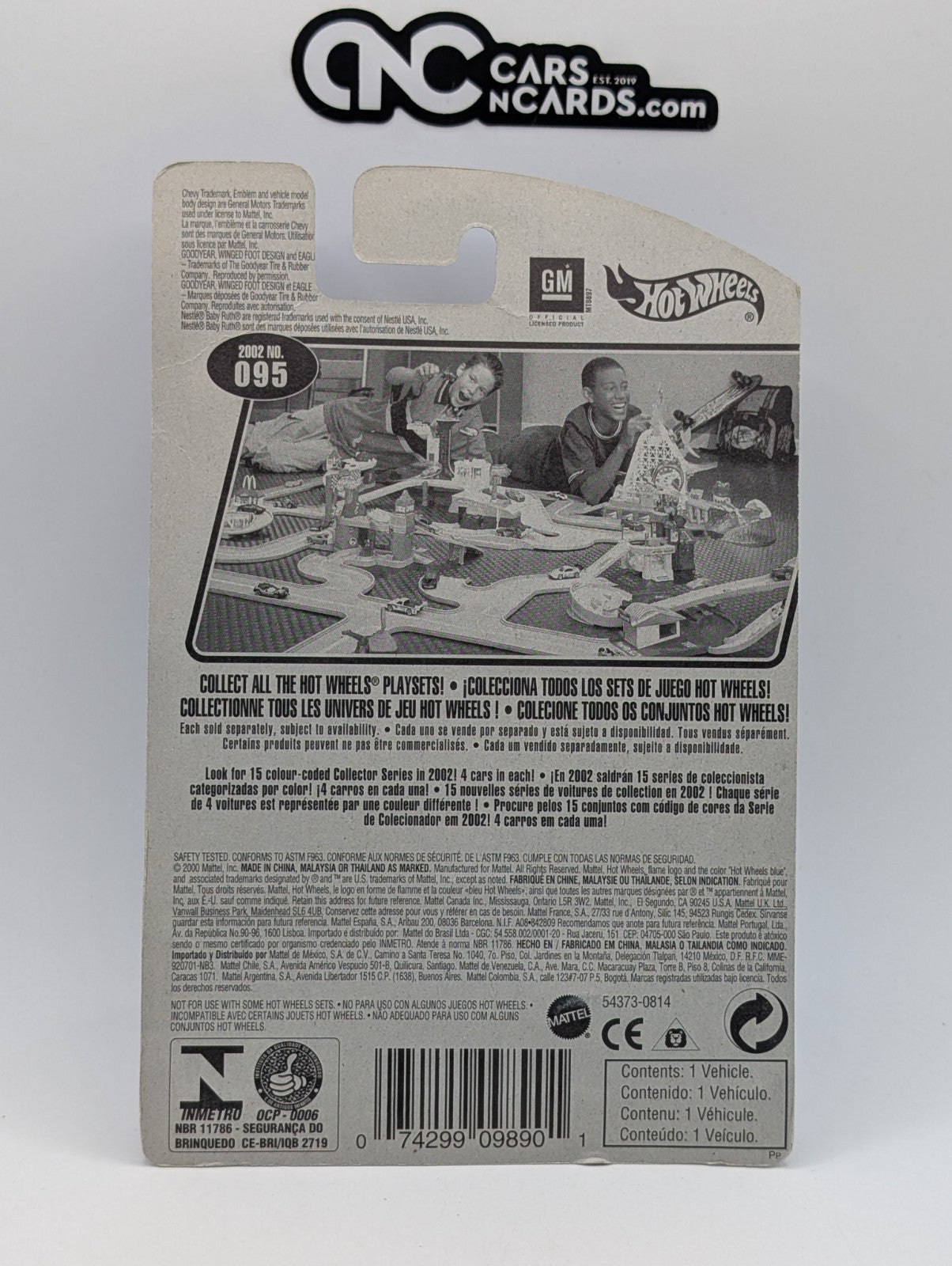 2002 Hot Wheels Sweet Rides 1/4 Chevy Pro Stock Truck Baby Ruth (Card Crease)